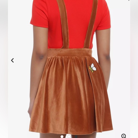 Hot Topic Disney Winnie The Pooh Skirtall Suspender Skirt Size 1 (14/16) NWT - Picture 2 of 8